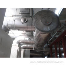 Hotel biomass boiler chimney